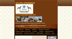 Desktop Screenshot of kaloradobermans.com